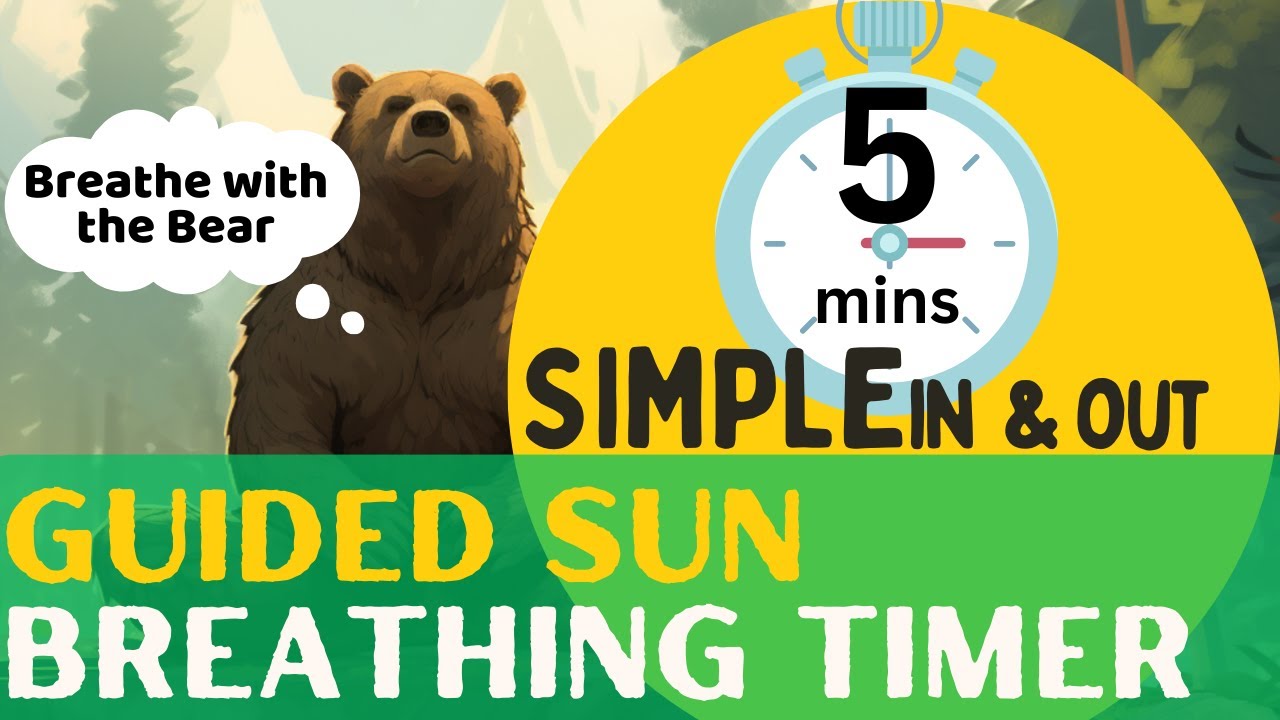 🐻 Calm Forest Meditation Timer for Kids | Relaxation and Mindfulness for Kids 🌿 Soothing Sun Breaths