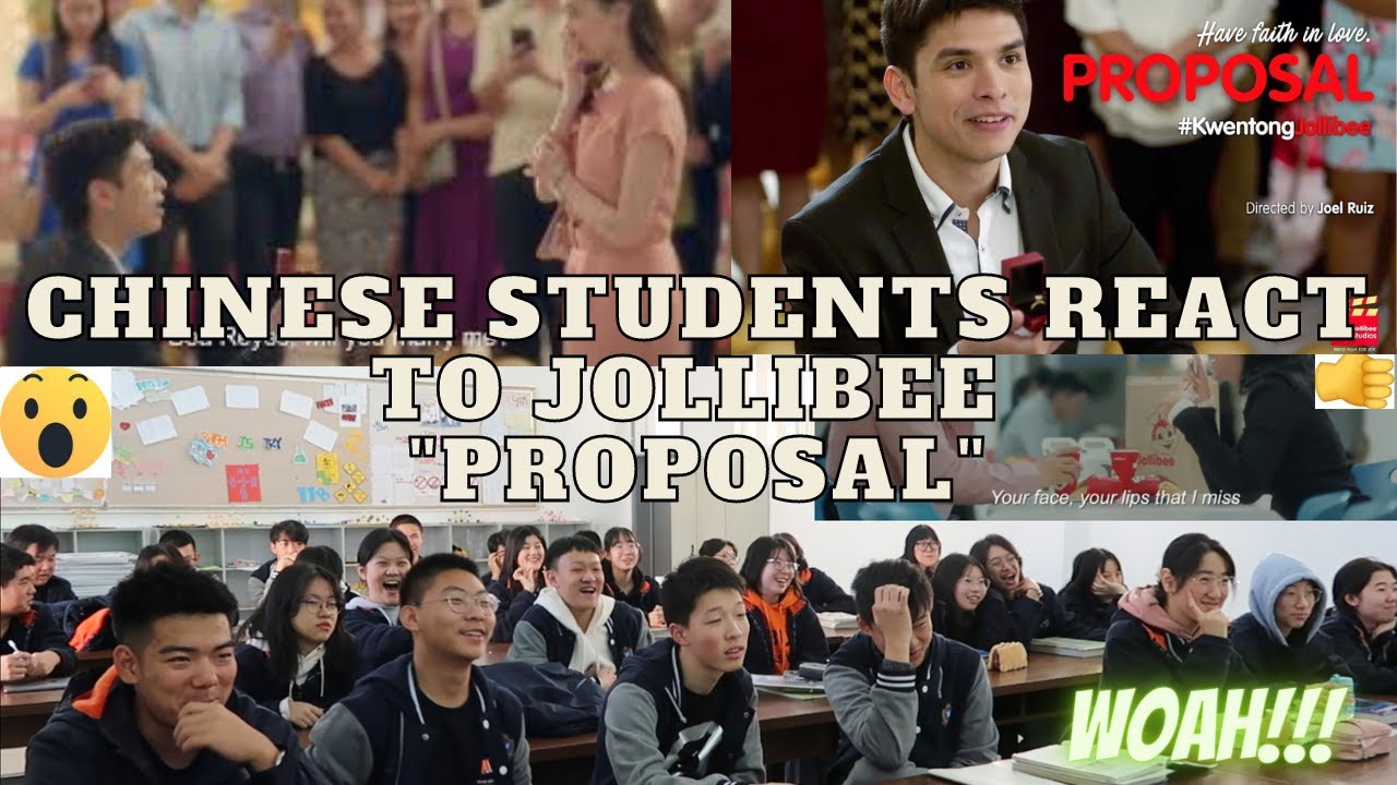 CHINESE STUDENTS REACT TO JOLLIBEE COMMERCIAL 