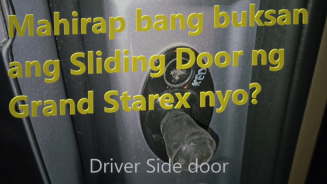 Sliding Door Grand Starex installed Rubber Tips for easy Opening