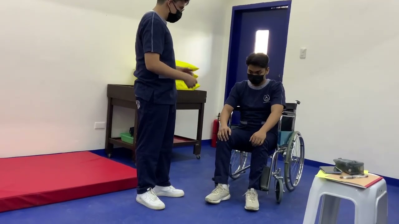 Wheelchair to Floor Forward/Sideward: Strong UE and Weak LE (Paraplegia)