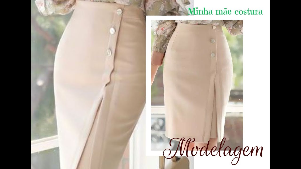 MODELANDO SAIA COM ABERTURA NA FRENTE