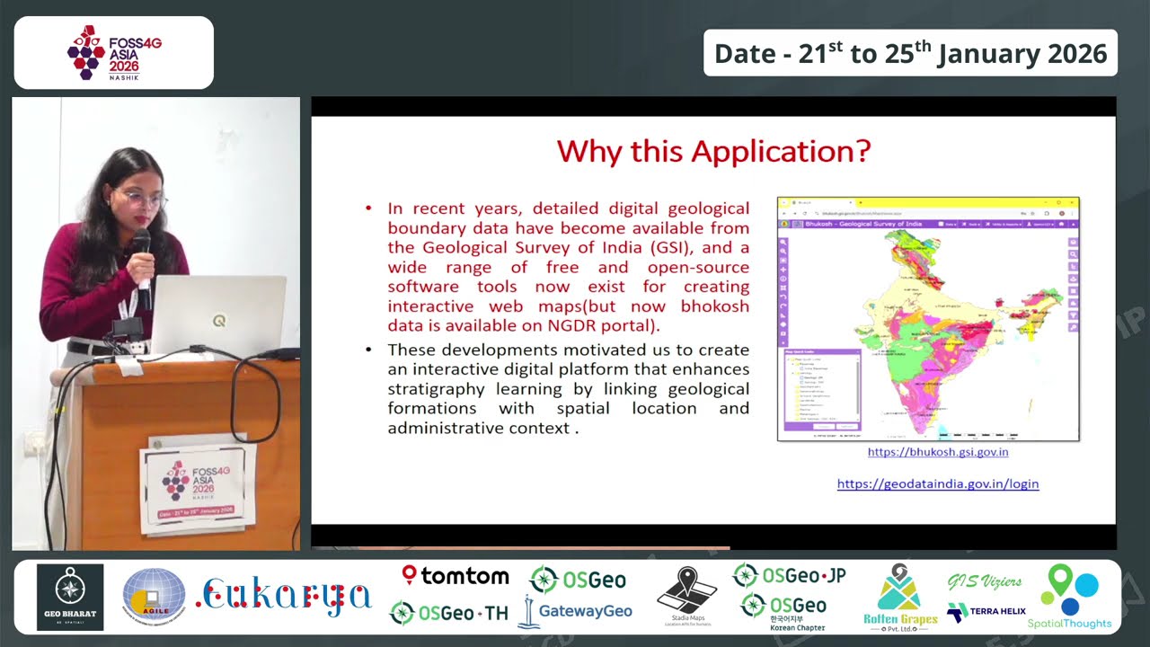 FOSS4G Asia 2026 | An Open-Source Web-Based Stratigraphic Information System for India