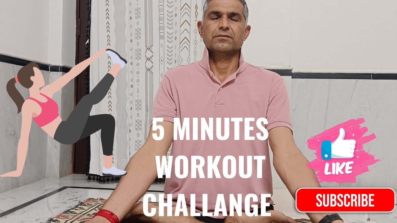 🔥5 minutes workout challenge & change your life #bellyfat #burnout #@Crazy02929 #viralvideo #stress 