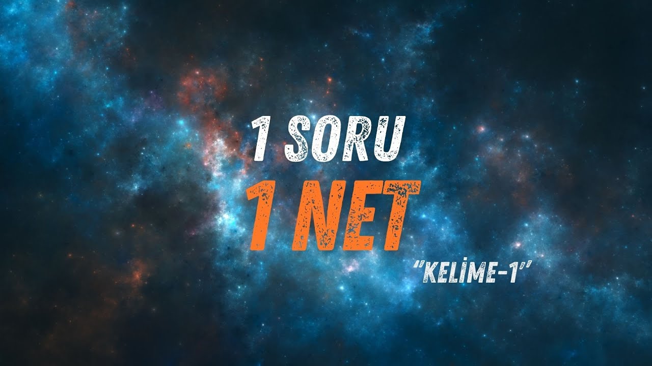 Tamamı çıkmış kelimeden oluşan güzel bir kelime sorusu | 1 Soru 1 Net | YDT & YDS & YÖKDİL
