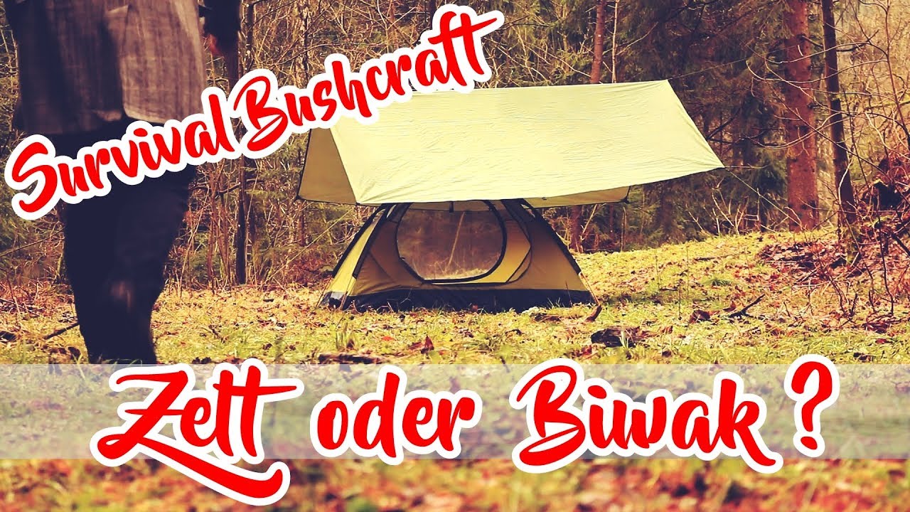 SURVIVAL BUSHCRAFT IM WINTER - Zelt oder Biwak ? | Draußen Schlafen Alvo Hilbeck