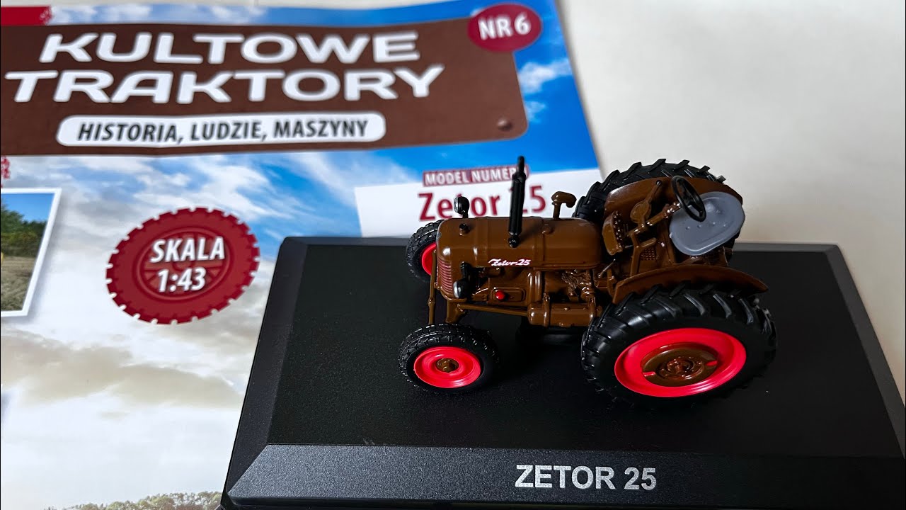 Traktor Zetor 25 Kultowe traktory nr6 by Hachette 1/43 diecast model #zetor