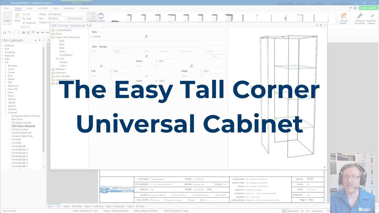 A Minute with Mike: The Easy Tall Corner Universal Cabinet