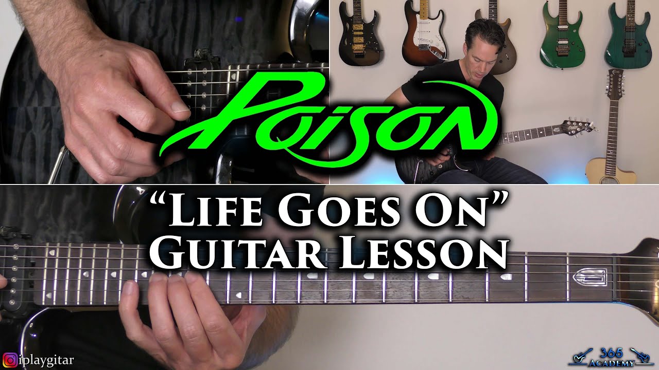 Poison - Life Goes On Guitar Lesson