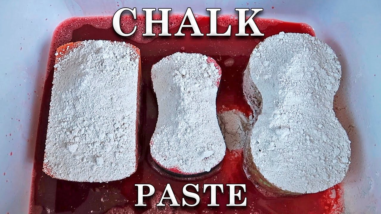 ASMR Chalk Paste Squeezing 🧽 Sudsy Pink Paste 😍 SUPER SATISFYING