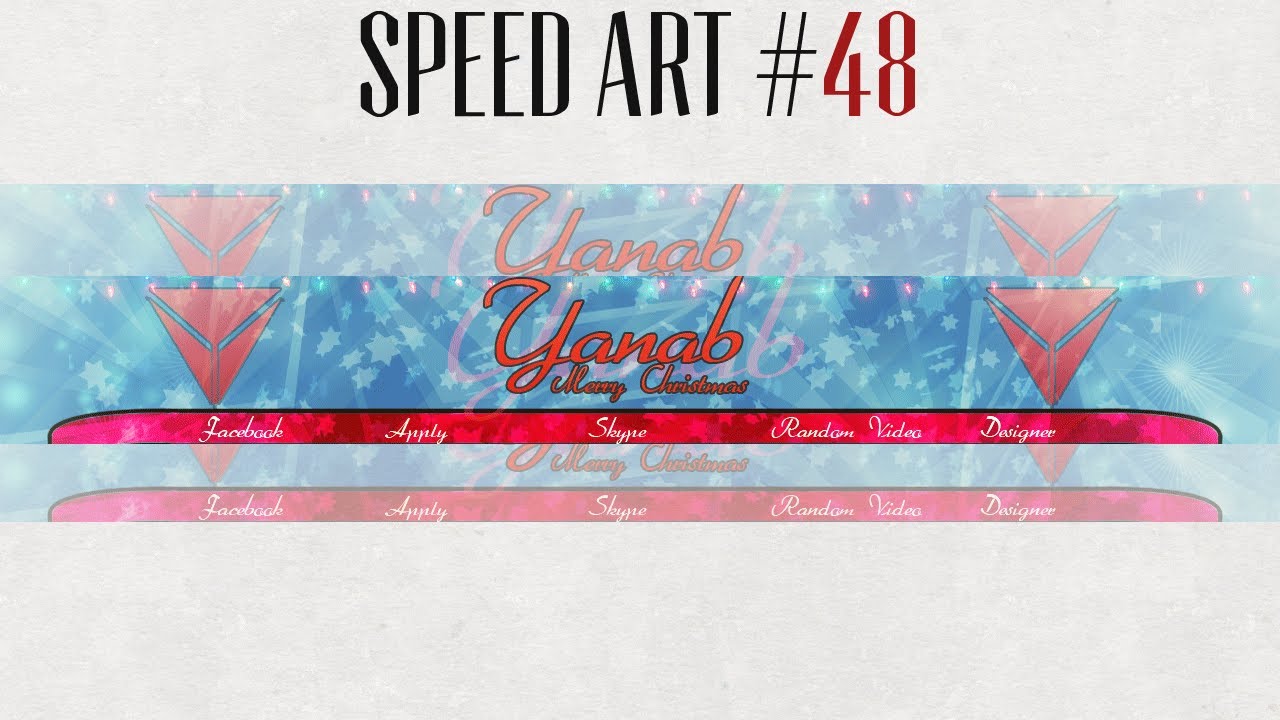Yanab Christmas Layout // EphixiHD Designs | Speed art #48