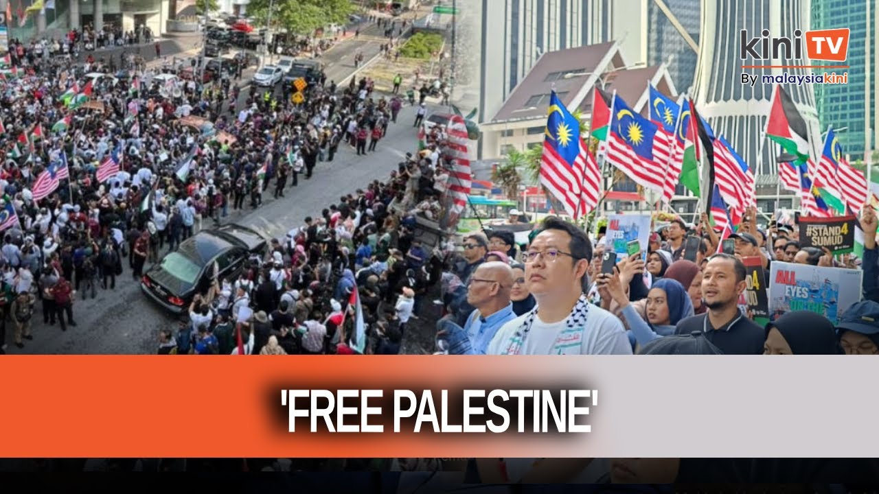 Thousands protest at US Embassy after Israel detains GSF activists