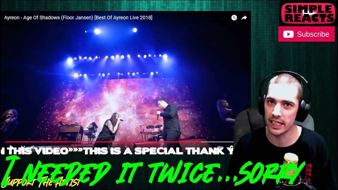 Ayreon - Age Of Shadows (Floor Jansen) [Best Of Ayreon Live 2018] | Reaction