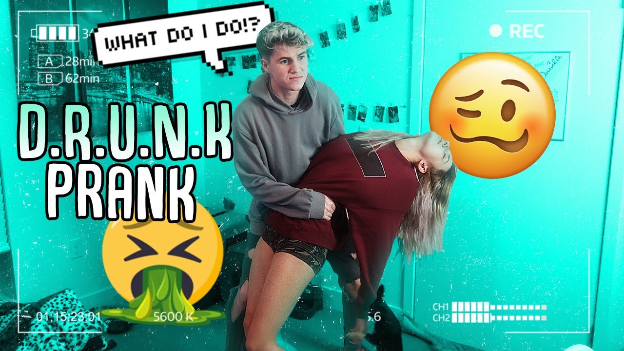 Drunk Girlfriend Prank on Boyfriend!! *sweet reaction*