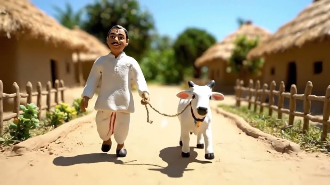 Traditional Village Life Claymation Story of a Farmer’s Daily Routine