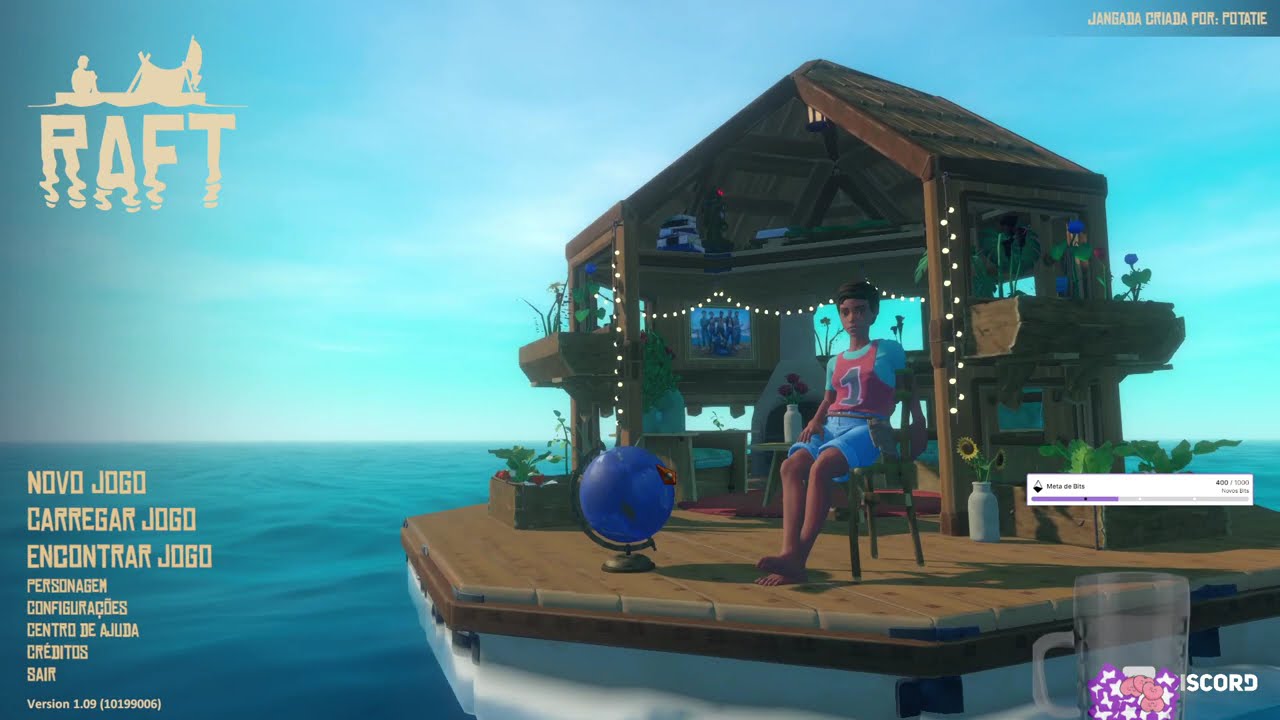RAFT  Começo sofrido, tubarão insistente 🦈 e progresso lento 😅Coleta ♻️, sobrevivência 🌊 e resenha 🎮