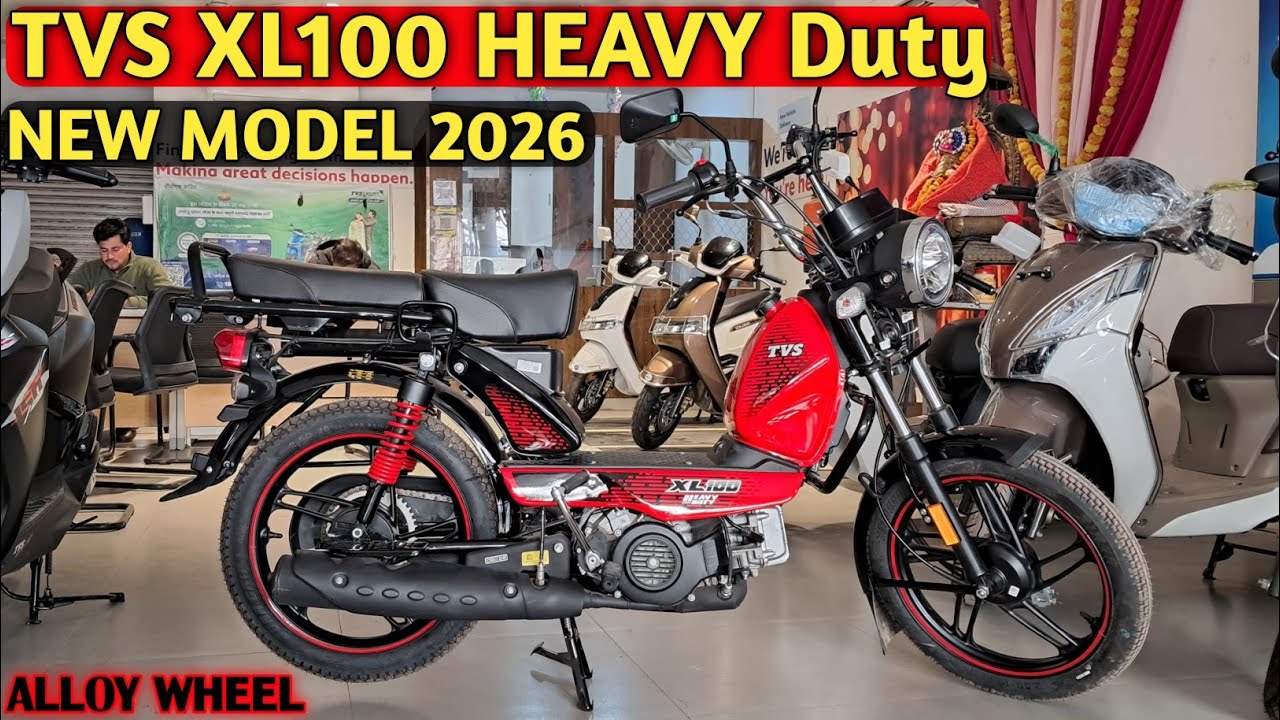 TVS XL100 Heavy Duty Alloy Wheels 🛞 | New Model 2026  TVS XL100 heavy Duty Detailed Review #tvsxl100