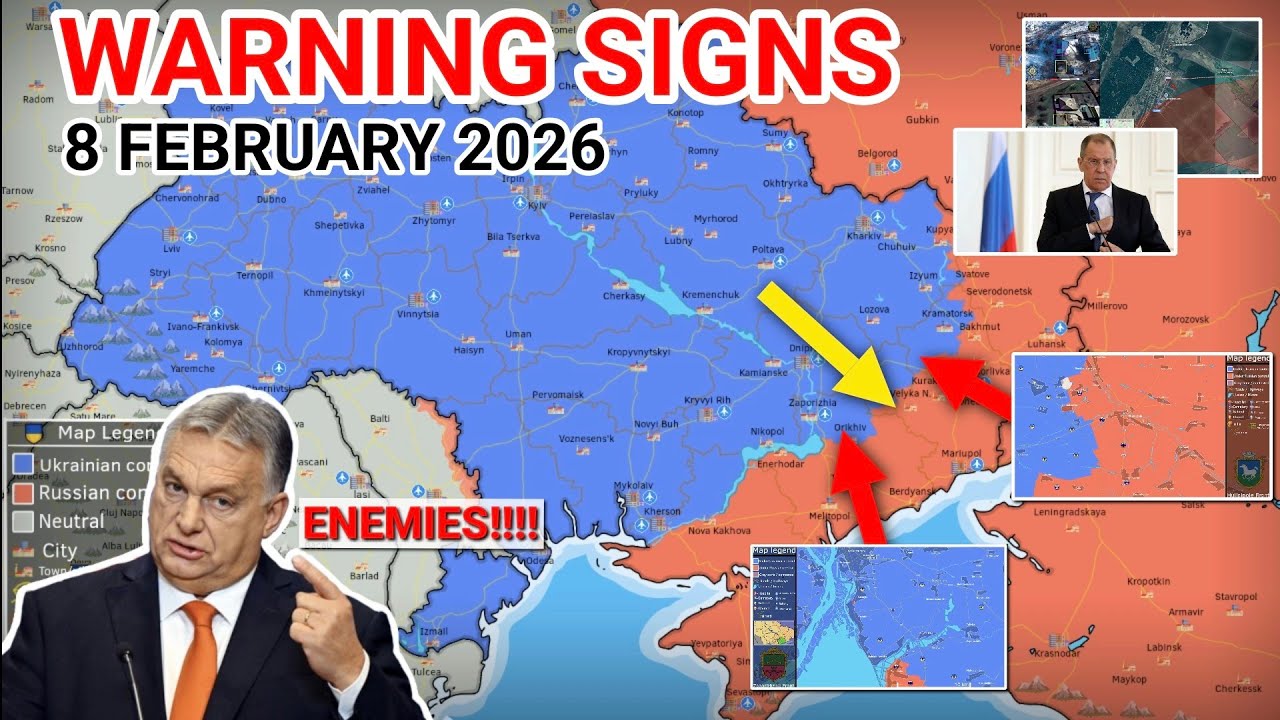 Orban Warns Ukraine | Russian Troops Enter Tsvitkove | Shelling Rises in Zaporizhia [8 Feb 2026]