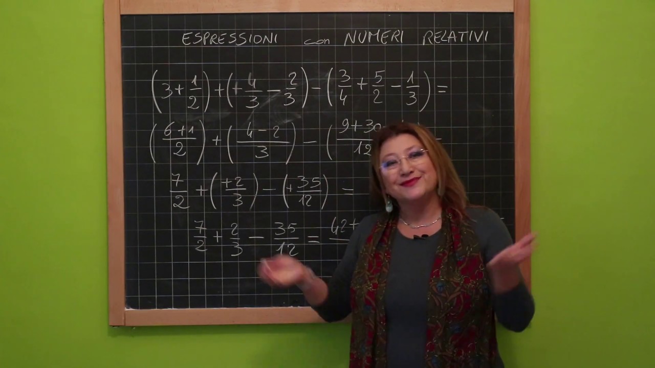 37 Espressioni numeriche con numeri relativi