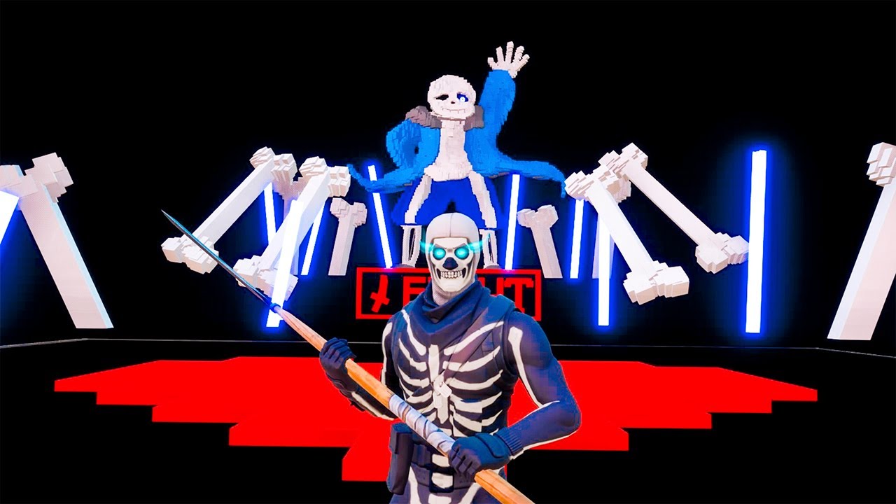 Fortnite Chapter 2 Creative: Completed Sans Boss Fight Undertale Map Full Gameplay No Commentary