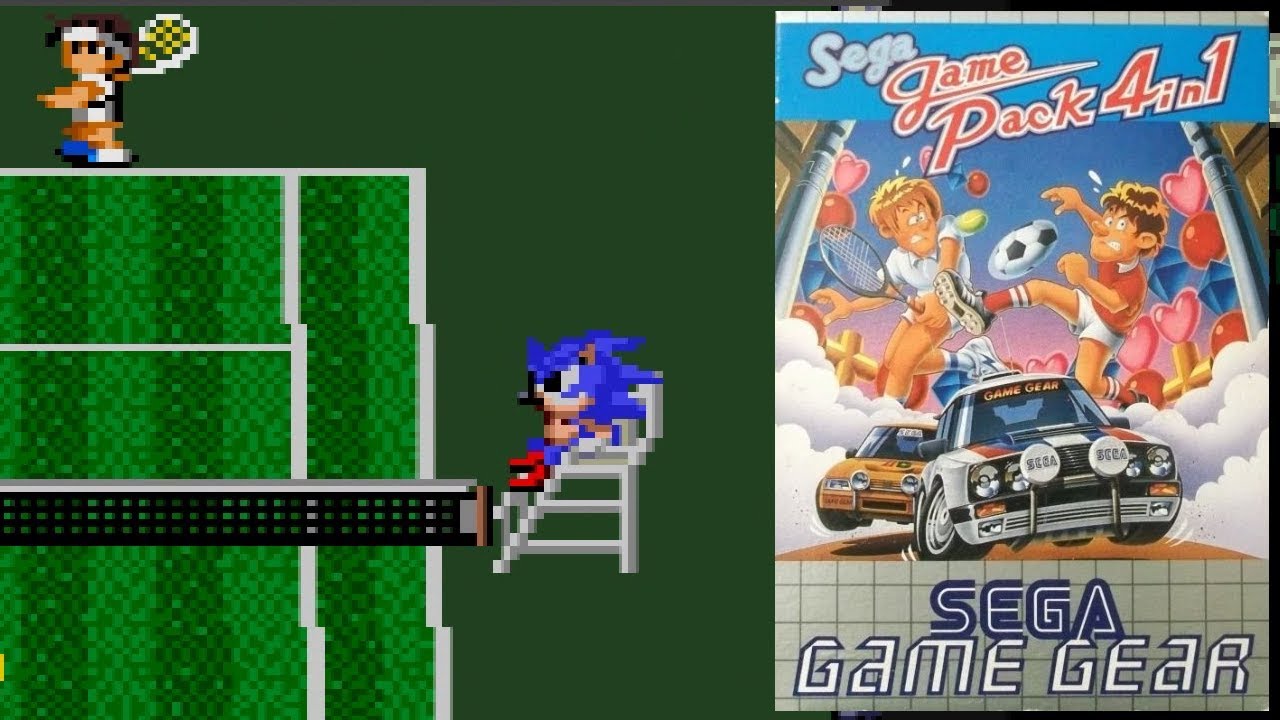 [SEGA Game Gear] SEGA Game Pack 4 in 1 (1992) TENNIS