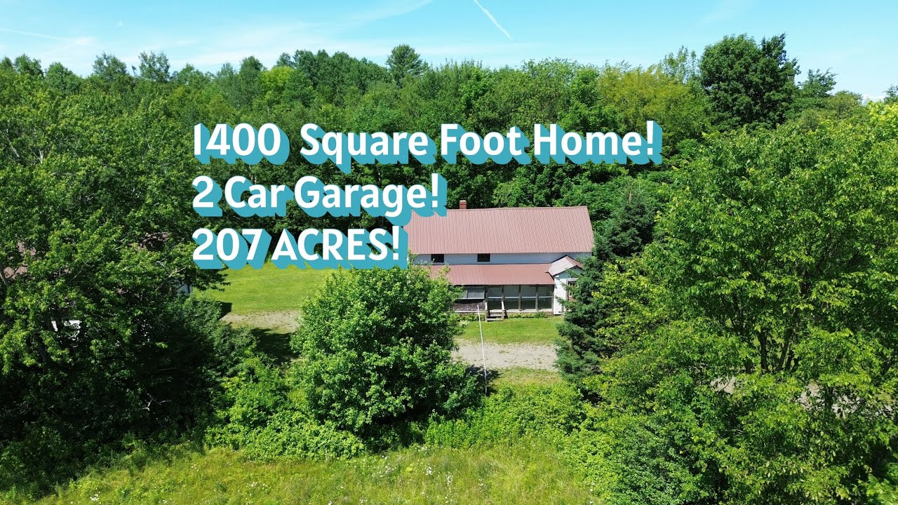 Northern Maine Homestead For Sale -  207 ACRES !     $365,000