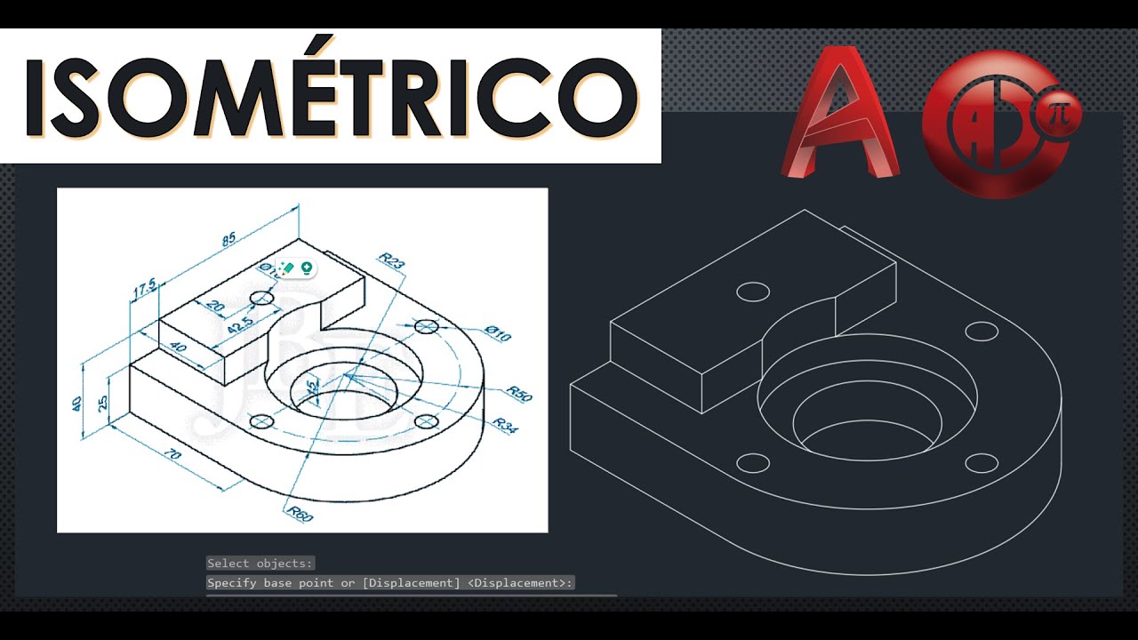 Упражнение по изучению модели изометрической проекции в AutoCAD 2D (2D изометрическая проекция).
