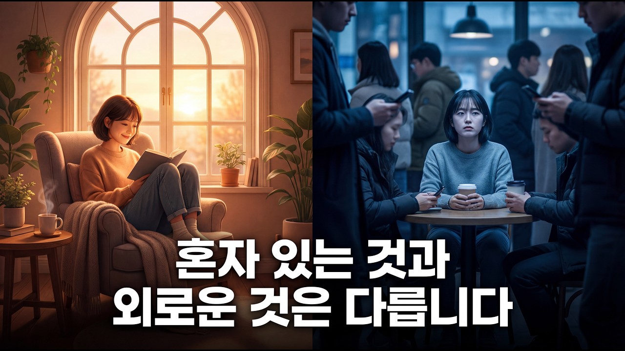 혼자 있는 것과 외로운 것은 다릅니다. 외로움을 느끼는 당신에게 드리고 싶은 이야기