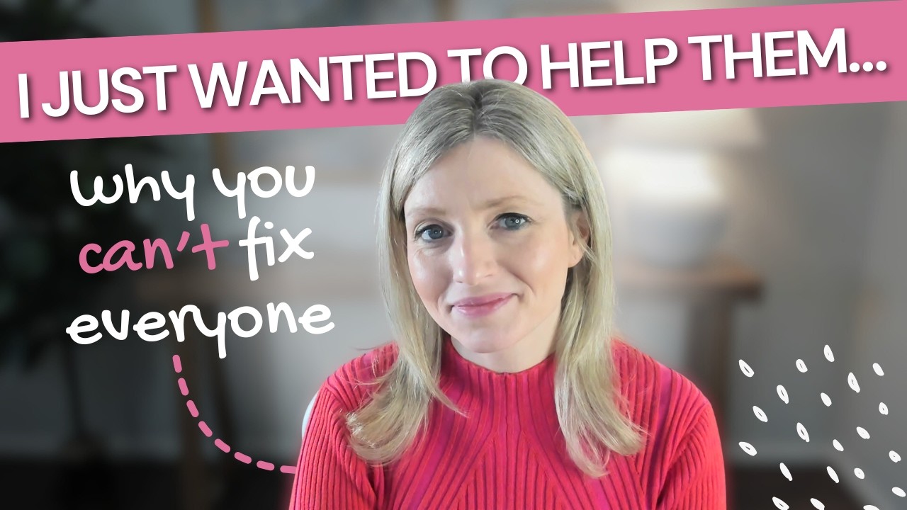 You Can’t Fix Them — and That’s Not Your Fault