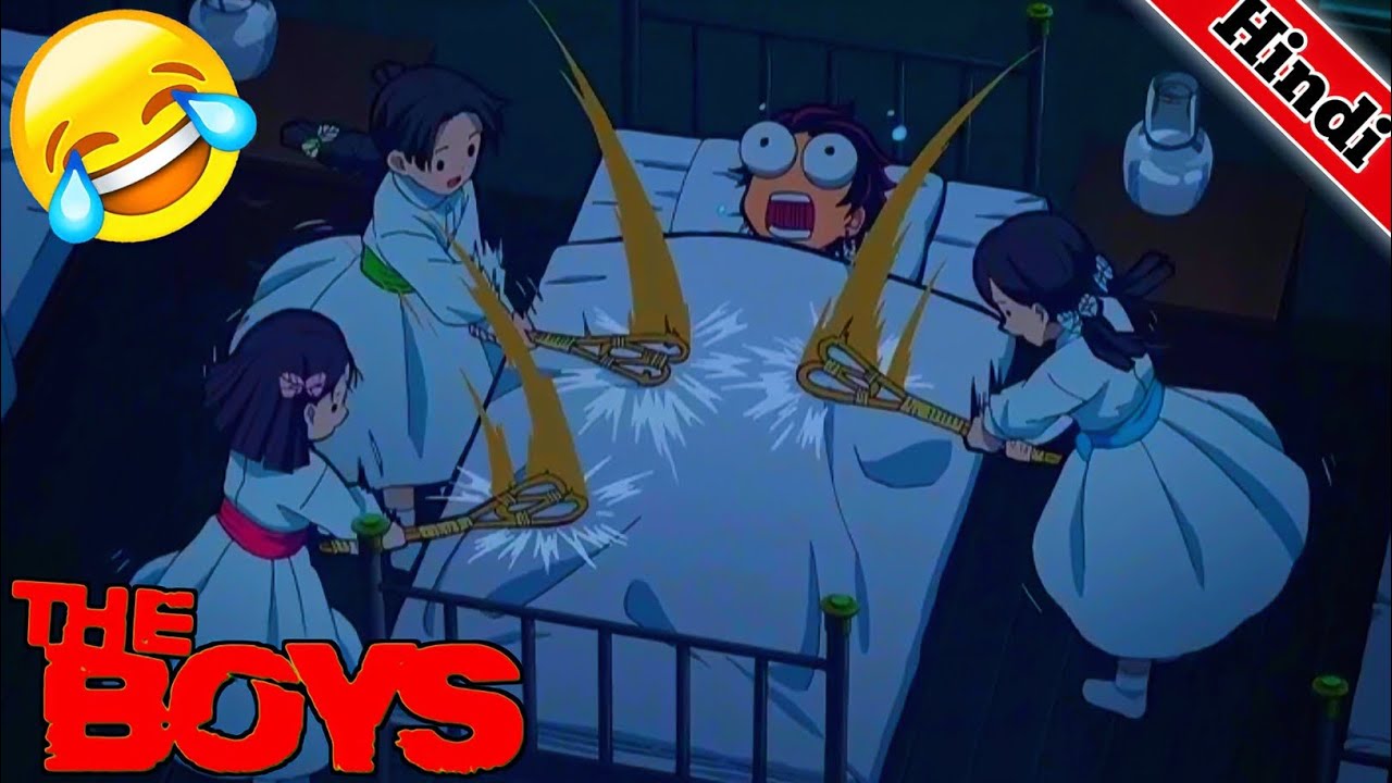 Tanjiro Naho Kiyo Sumi Funny Scenes || Demon Slayer In Hindi Dubbed || #S1E25 Part 1