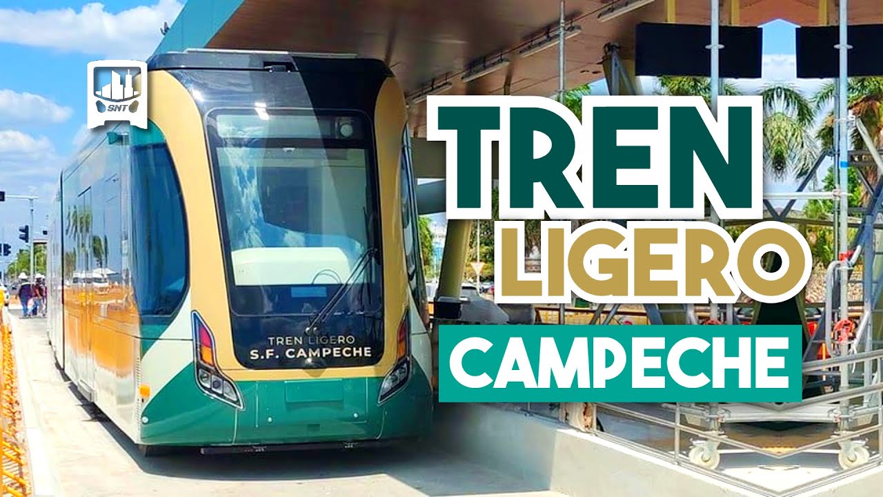 ¡Conoce TODO sobre el DRT / TREN LIGERO de CAMPECHE a 3 DÍAS de su inauguración! 🚈
