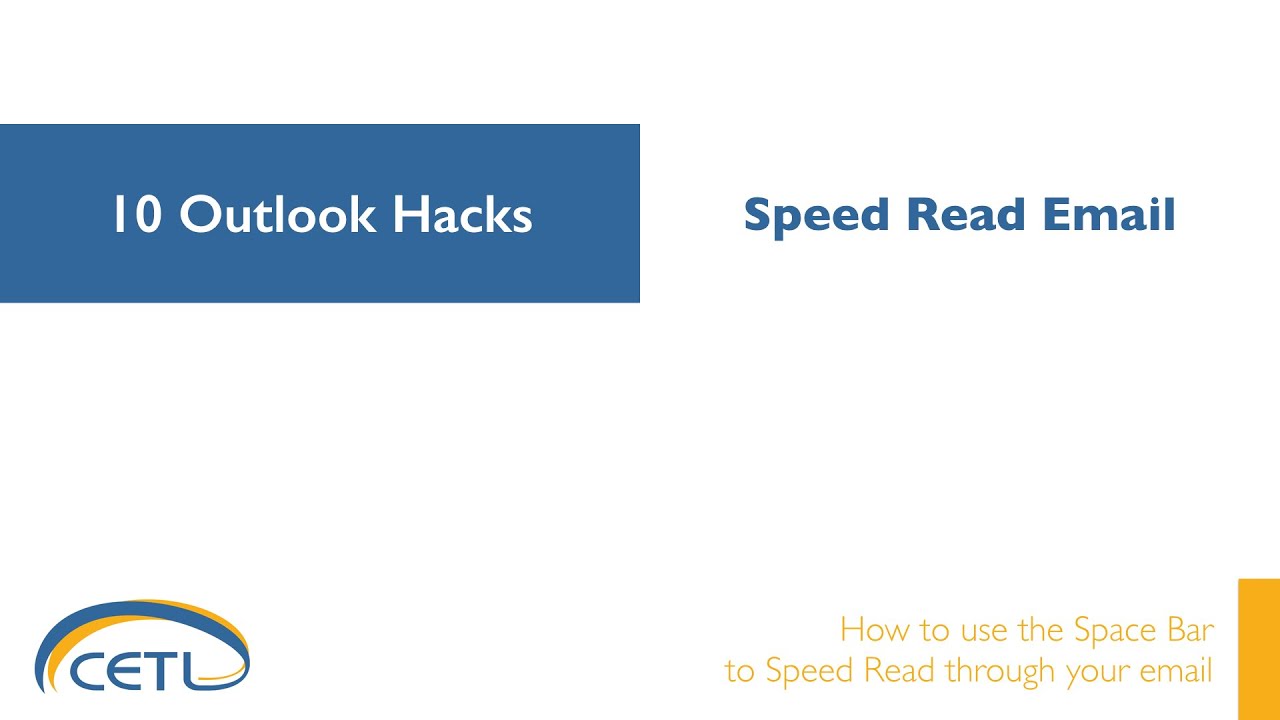 Speed Read Email