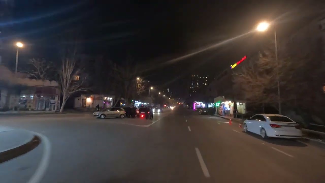 Проспект ПОБЕДЫ, Наргиля круг, метро Ази Асланов - Ночной Авто Тур
