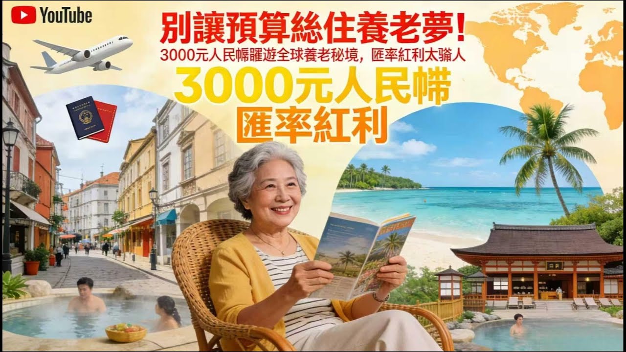 3000元退休金竟能全球養老？國內VS國外養老差多少？3000元=海景公寓+美食自由！10個秘境國家，第一名你絕對想不到