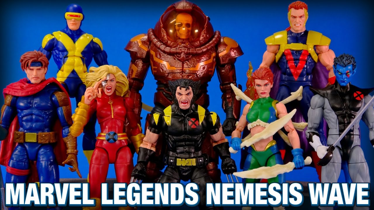 Marvel Legends X-Men Nemesis Wave Cyclops Wolverine Nightcrawler Gambit Husk Marrow Cortez Overview!