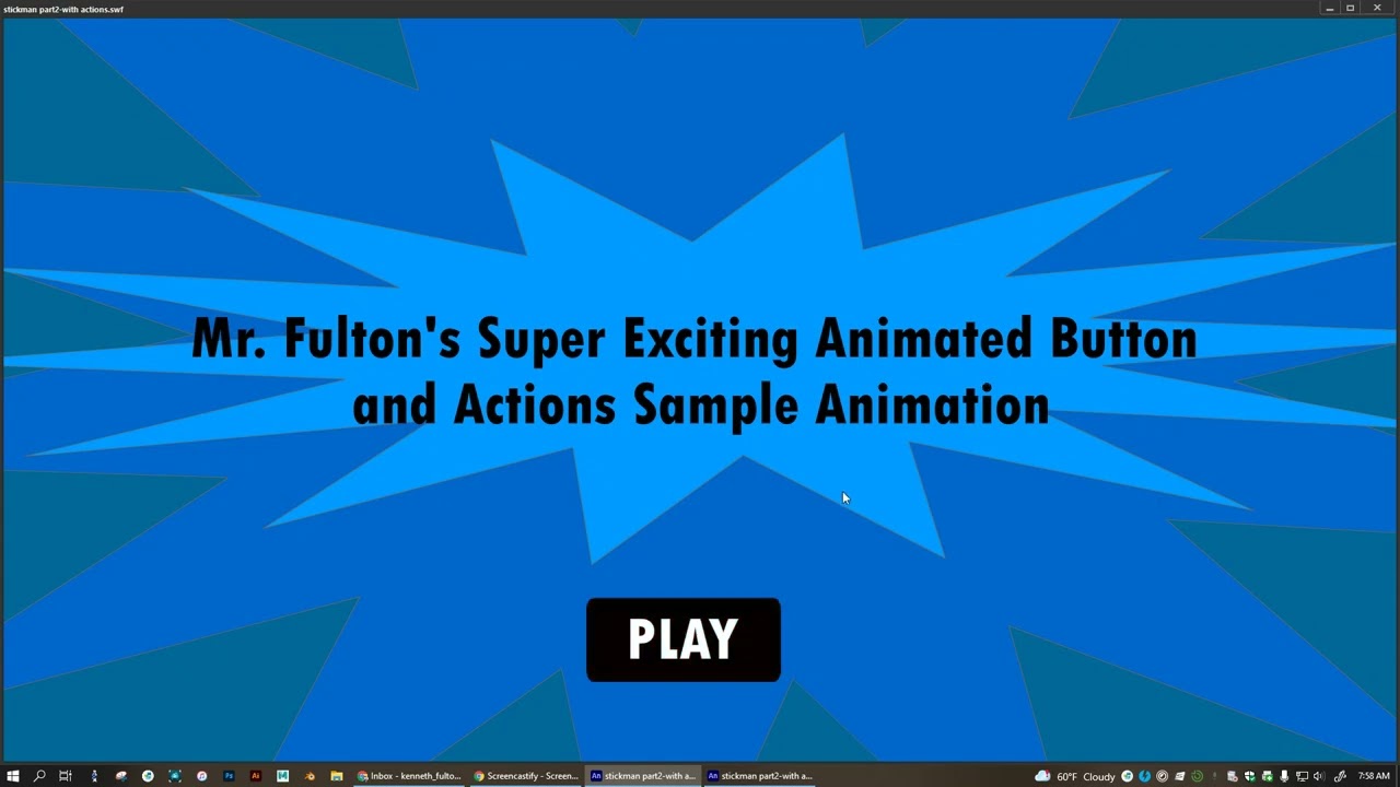 Applying Actions to your Buttons Animate