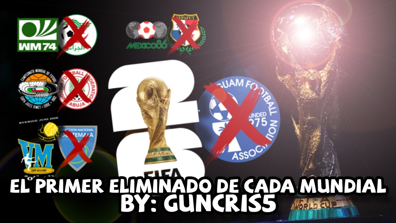 El primer equipo ELIMINADO de cada mundial (en las eliminatorias)