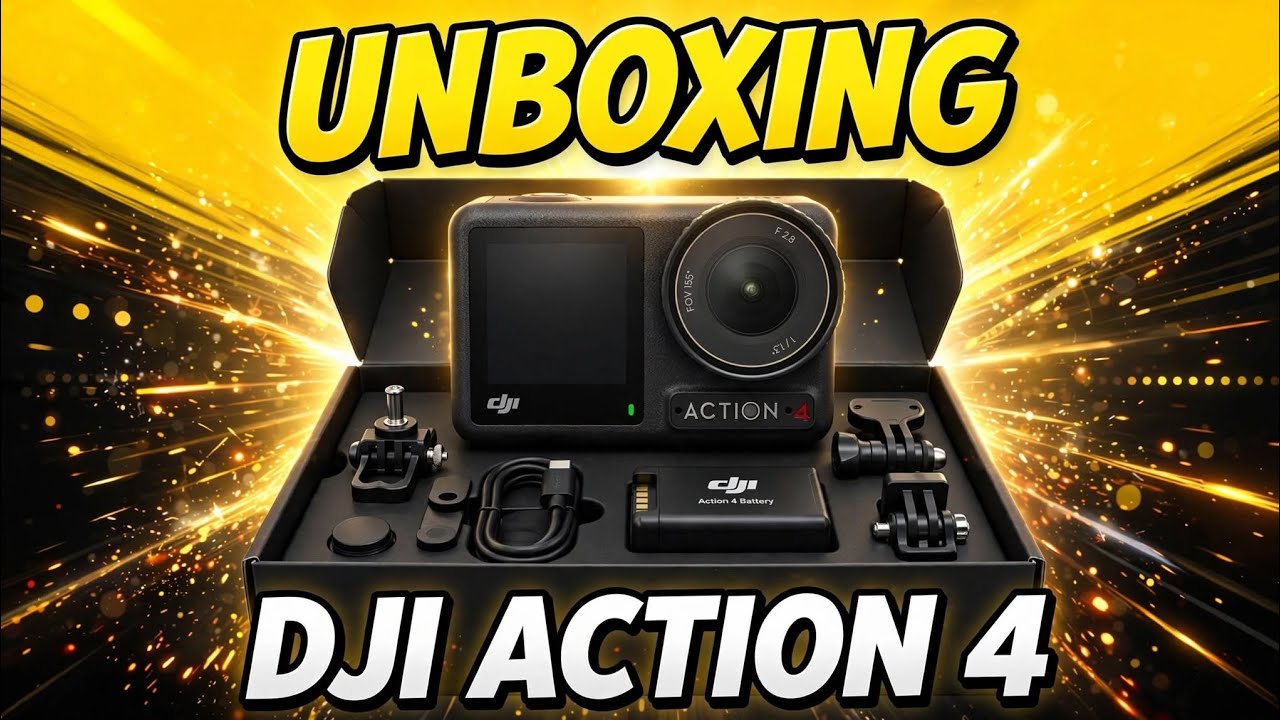 Unboxing dji action 4 