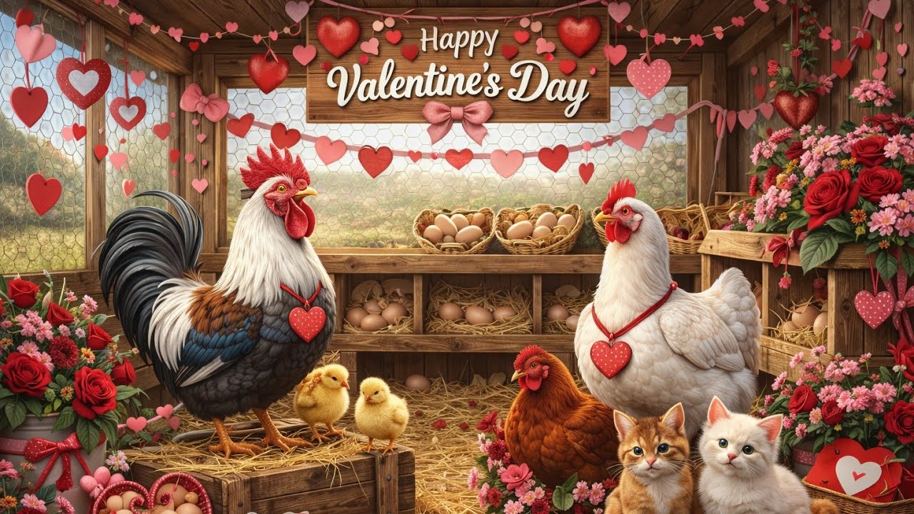Beak my Valentine 💝 Livestream of the chickens in the coop