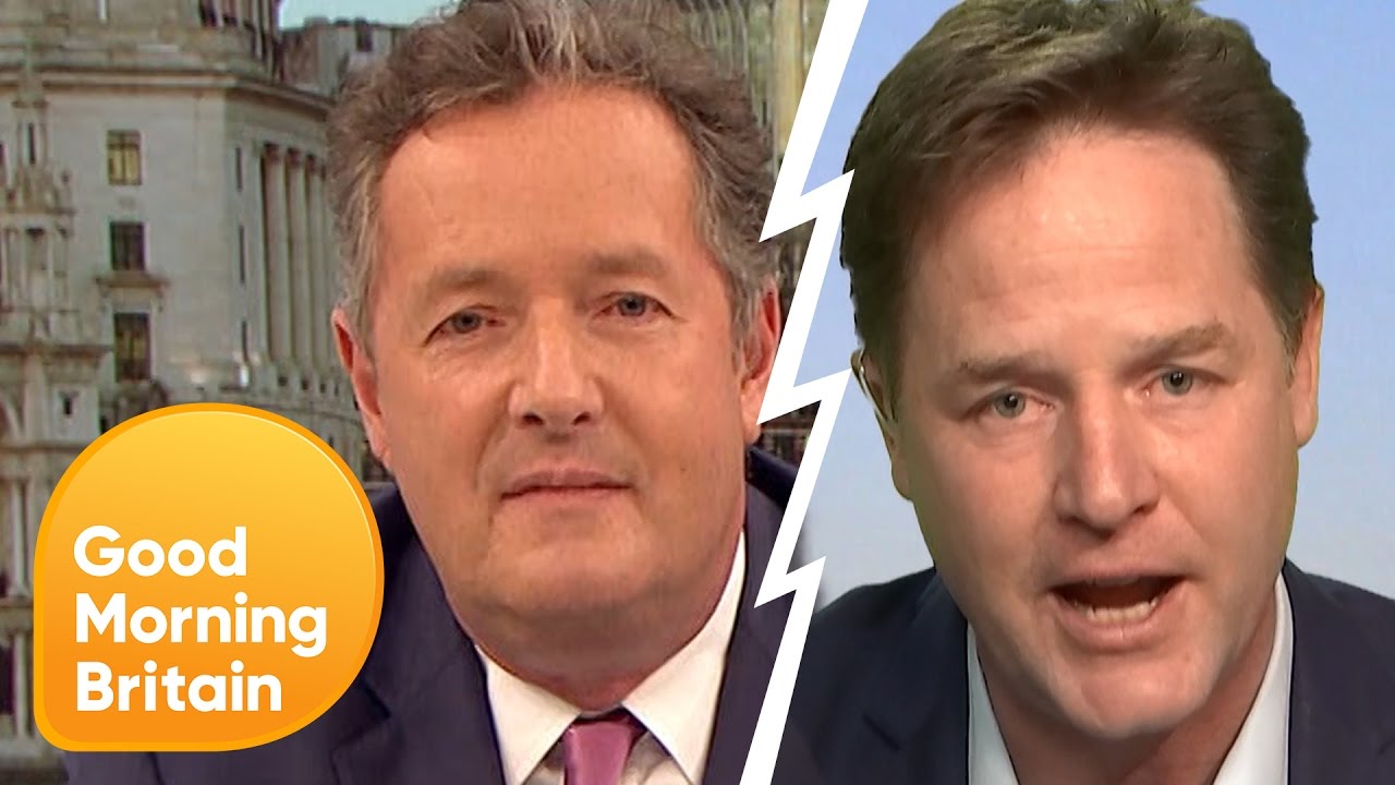 Nick Clegg Calls Piers Morgan 'Pompous' in Heated Debate | Good Morning Britain