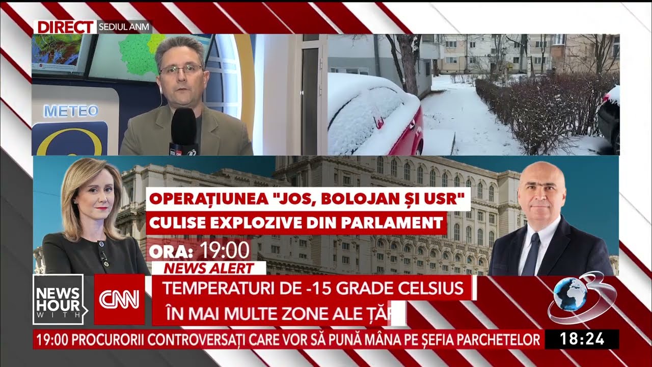 Ninsori, polei și vânt puternic în aproape toată țara