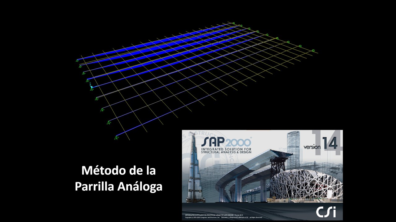 4.4.1 Método de la Parrilla Análoga SAP2000 v14