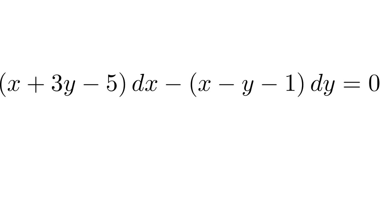 Differential Equations Practice #122