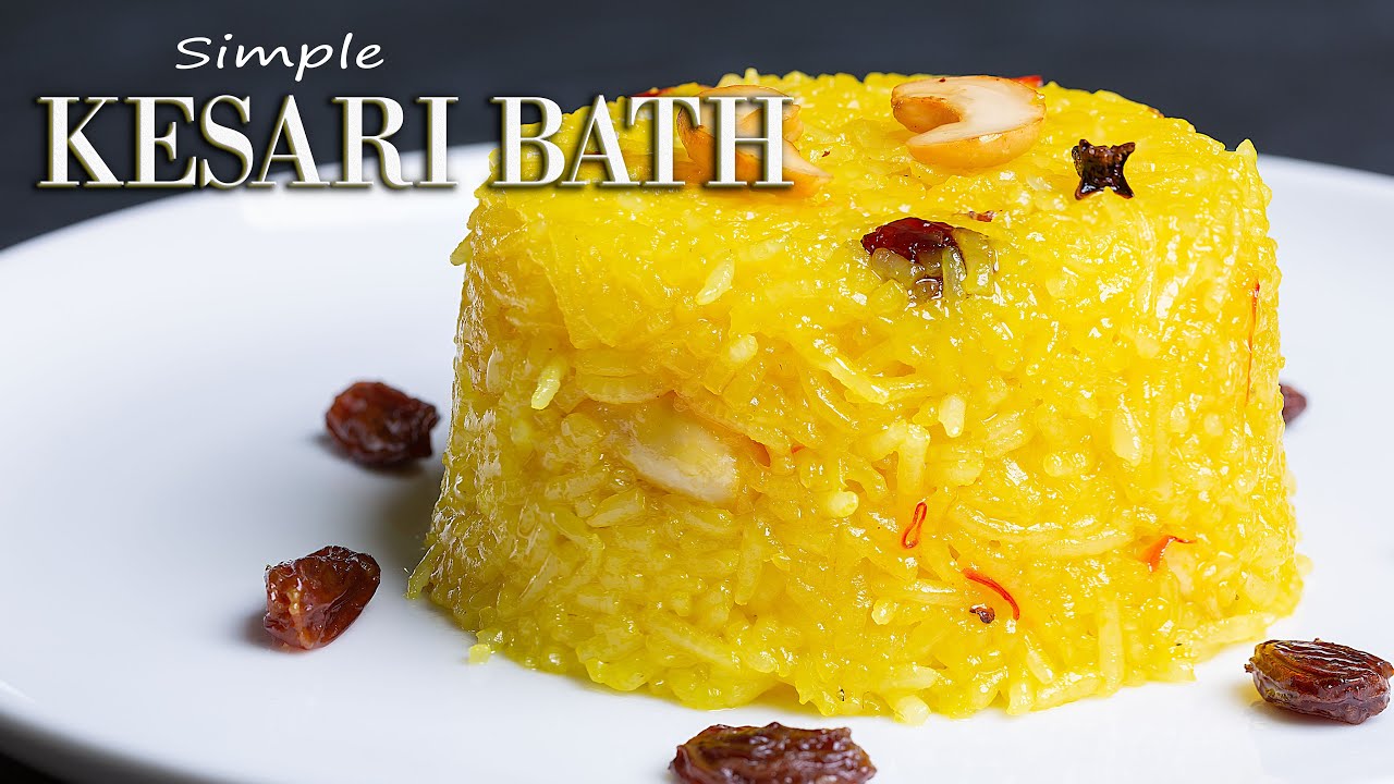Kesari Bath | Sweet Saffron Rice Kesari Bhaat | केशरी भात | ಕೇಸರಿ ಬಾತ್ | Simple Cooking With Radhika