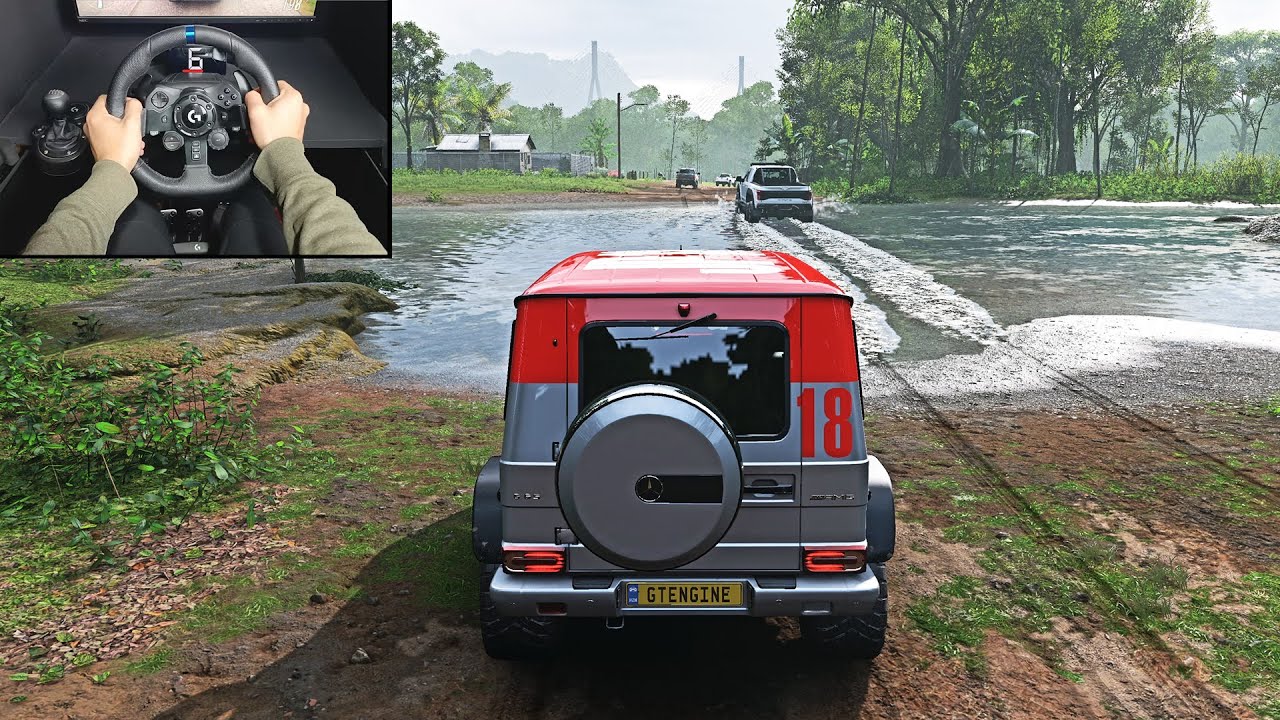 Mercedes G Wagon VS Pickups and Trucks - Forza Horizon 5 | Logitech G923