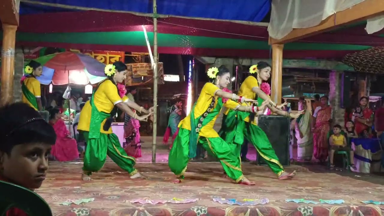 #dance  3🟢দূর্গা পূজা - সুন্দর নৃত্য উপস্থাপন - অষ্টমী 📸 #mahishadalom 🌼 জয় মা দূর্গা 🌼Durga Puja 