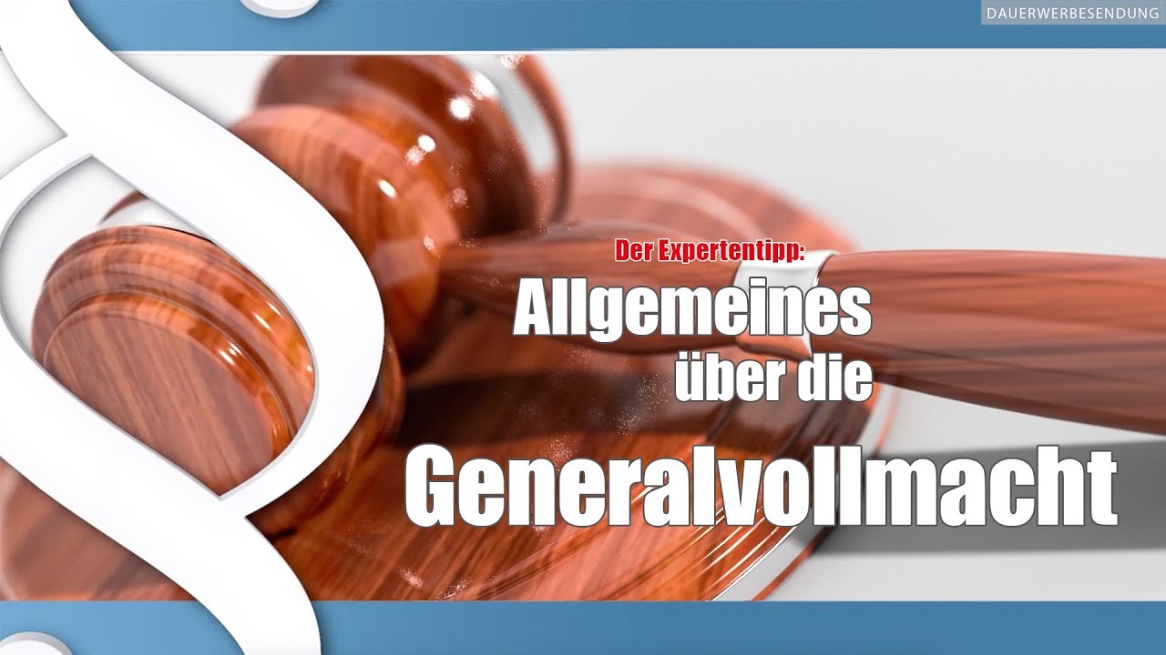 ExpertenTipp | Lotz und Schmidt | Die Generalvollmacht | Norderstedt