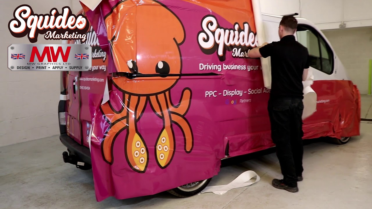 Squideo Marketing Van Wrap