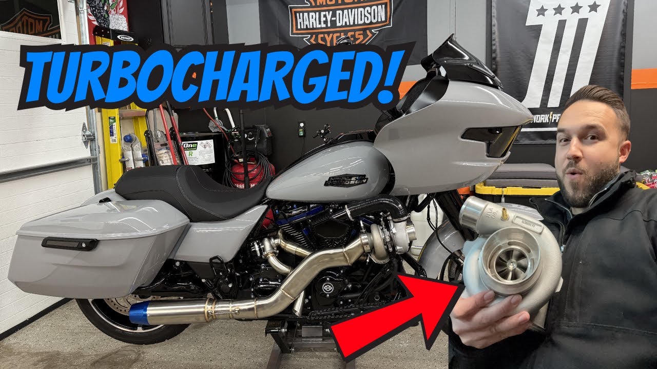I PUT A TURBO ON MY 2024 HARLEY-DAVIDSON ROAD GLIDE! *INSANE*