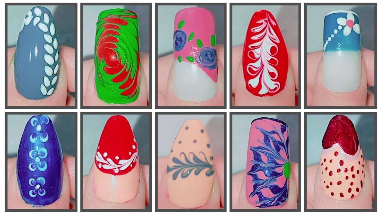 Top 10 nail art using everyday items 😱💅 You don’t need expensive tools to make beautiful nails!