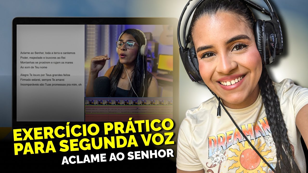 EXERCÍCIO PARA SEGUNDA VOZ - PRÁTICO - Aclame ao Senhor